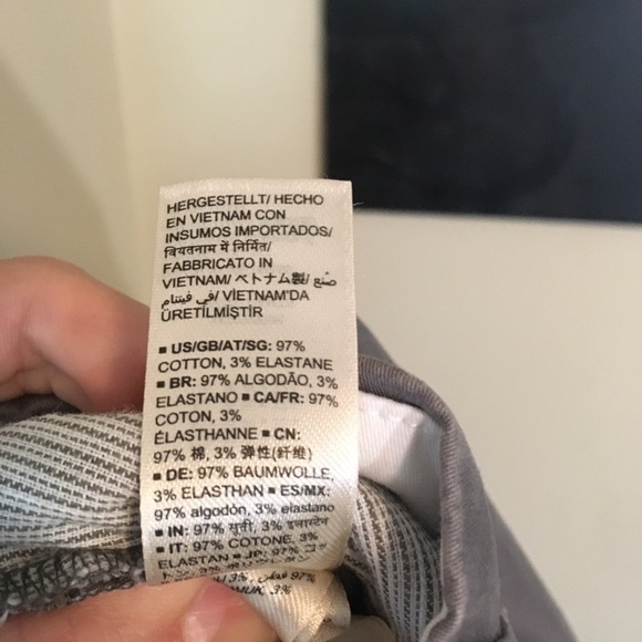 Grey Straight Fit Chinos with a little stretch - Picture 3 of 5